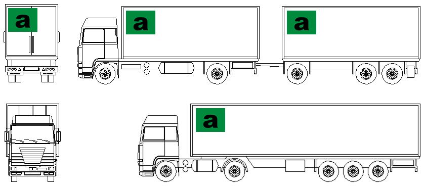 LKW mit a